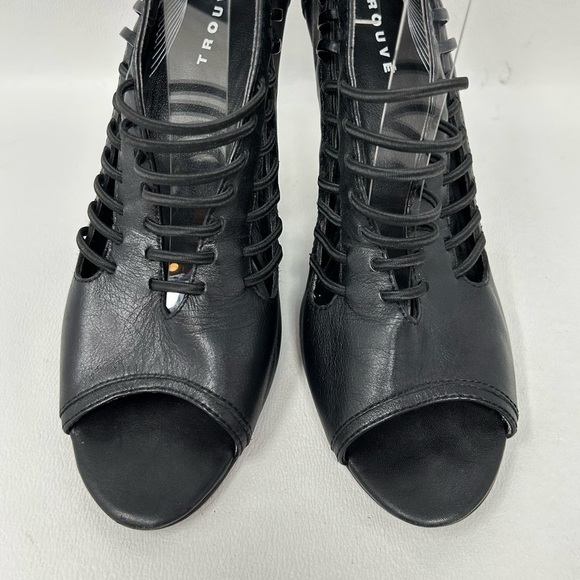 Trouve Janey Cut Out Leather Wedges, Women’s Size 8.5M - Picture 7 of 11